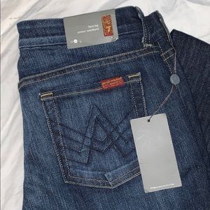 NWT 7 For All Man Kind ‘A’ Pocket Flare Leg Jeans